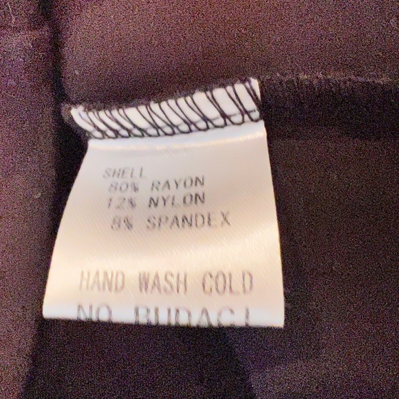 #A144 Why Dress Black Gala look Dress Organza Wing like Sleeves NWT L - Picture 4 of 10